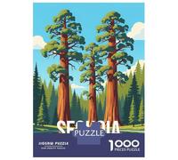 Rompecabezas para Adolescentes De 1000 Piezas Sequoia National Park Rompecabezas para Adultos Juegos Relajantes Corte De Precisión Diversión En Casa Actividades, 52x38cm/1000pcs