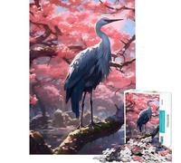 Rompecabezas para Adolescentes de 1000 Piezas Serena Sakura grulla Juego Relajante Juguete Juego Intelectual Regalos para Mujeres y Hombres una Obra de Arte (tamaño 50x75cm)