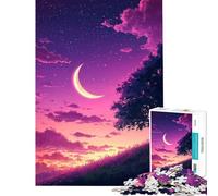 Rompecabezas para Adolescentes de 1000 Piezas Serenidad a la luz de la Luna Juegos relajantes para Pasar el Tiempo en casa Durante Las Vacaciones (tamaño 38x26cm)