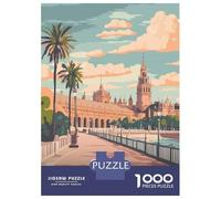Rompecabezas para Adolescentes De 1000 Piezas Seville, Spain Travel Rompecabezas Juguetes Antiestrés Mejora La Memoria Oferta como Regalo para Toda La Familia 70x50cm/1000pcs