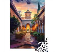 Rompecabezas para Adolescentes De 1000 Piezas Seville's Royal Alcazar A Timeless Beauty Rompecabezas para Adultos Juegos Relajantes Desafío Difícil Cumpleaños Y Navidad 70x50cm/1000