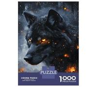 Rompecabezas para Adolescentes De 1000 Piezas Shadow Wolf Glow Rompecabezas para Adultos Juegos Familiares Alivia El Estrés Regalos De Cumpleaños Y Únicos 52x38cm/1000pcs