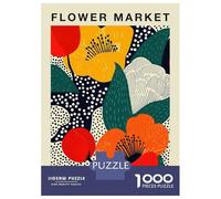 Rompecabezas para Adolescentes De 1000 Piezas Siem Reap Flower Market Poster Rompecabezas para Adultos Juegos Relajantes Mejora La Memoria Desafiante De Completar 70x50cm/1000pcs