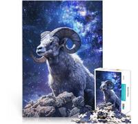Rompecabezas para Adolescentes de 1000 Piezas Signo del Zodiaco Aries Juguetes de Juego desafiantes Regalo de Obra de Arte 52x38cm