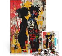 Rompecabezas para Adolescentes de 1000 Piezas Silueta de Pareja Urbana para divertirse en Familia decoración de Pared 38x26cm
