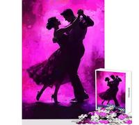 Rompecabezas para Adolescentes de 1000 Piezas Siluetas de Baile decoración del hogar Juguetes Regalos de Amigo Secreto Juegos Familiares Ayuda a ejercitar el Cerebro tamaño 38x26cm