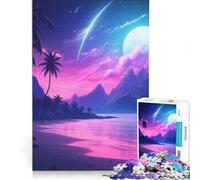 Rompecabezas para Adolescentes de 1000 Piezas Síntesis Tropical Armonía Juego Educativo Interesante para Reducir el Estrés Gran Regalo para los Aficionados a los Juegos 38x52cm