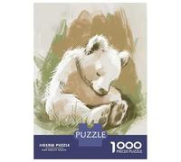Rompecabezas para Adolescentes De 1000 Piezas Sleeping Bear Cub Nursery Illustration Rompecabezas para Adultos Juego De Ingenio Decoración De Pared Regalos para Reducir El Estrés 70x50cm/1000pcs