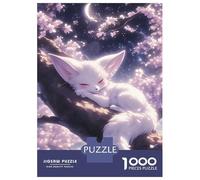 Rompecabezas para Adolescentes De 1000 Piezas Sleeping Fennec Fox Rompecabezas para Adolescentes Juegos Relajantes para La Diversión Familiar Juego Desafiante Regalos 70x50cm/1000pcs