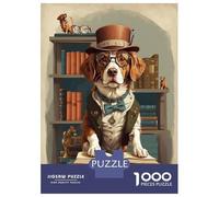 Rompecabezas para Adolescentes De 1000 Piezas Smart Brittany Spaniel Dog Rompecabezas para Adolescentes Juegos Relajantes para La Diversión Familiar Juego Desafiante Regalos 52x38cm/1000pcs