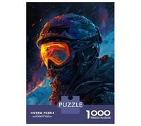 Rompecabezas para Adolescentes De 1000 Piezas Snow Storm Skier Rompecabezas para Adultos Juegos Divertidos Mejora La Memoria Oferta como Regalo para Toda La Familia 38x26cm/1000pcs