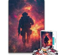 Rompecabezas para Adolescentes de 1000 Piezas, Soldado en el Espacio, desafío difícil, Regalo de cumpleaños para Mayores de 14 años, Juego de Rompecabezas ofrecido, 50x75cm