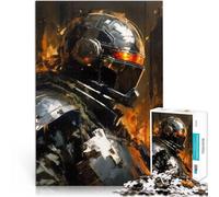 Rompecabezas para Adolescentes de 1000 Piezas Soldado Espacial con Casco para divertirse en Familia Decoración del hogar 50x70cm
