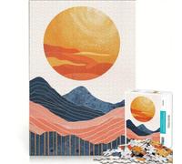 Rompecabezas para Adolescentes de 1000 Piezas Soledad Dorada, Juguetes antiestrés, desafío difícil, fortalece el Amor Entre Parejas 50x75cm