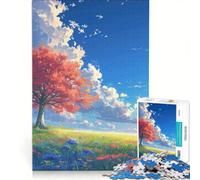 Rompecabezas para Adolescentes de 1000 Piezas Soledad Floral, Juguetes para armar, Mejora la Memoria, con póster y Hoja de Preguntas a Juego 50x75cm