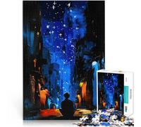 Rompecabezas para Adolescentes de 1000 Piezas Solo Entre Las Estrellas Juguetes educativos con póster a Juego y Hoja de Trivia 75x50cm