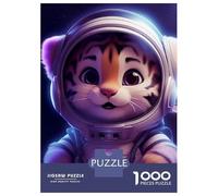 Rompecabezas para Adolescentes De 1000 Piezas Space Baby Tiger Rompecabezas para Adultos Juegos Divertidos Mejora La Memoria Oferta como Regalo para Toda La Familia 52x38cm/1000pcs