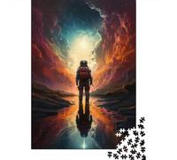 Rompecabezas para Adolescentes De 1000 Piezas Space Exploration Astronaut Journey -1 Rompecabezas para Adultos Juguete Decoración De Pared Mejora La Memoria Regalos De Cumpleaños Y Únicos 70x50cm/100