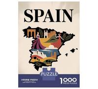 Rompecabezas para Adolescentes De 1000 Piezas Spain Pasión Y Vida Travel Rompecabezas para Adolescentes Juego Práctico Desafío Difícil Desafiante De Completar 70x50cm/1000pcs
