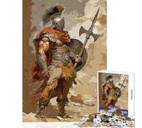 Rompecabezas para Adolescentes de 1000 Piezas Spartan Paint Impossible Game para diversión Familiar Juguete Decoración de Pared Gran Regalo para Gamers (50x75cm)