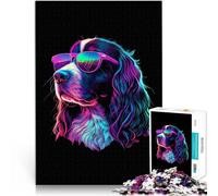 Rompecabezas para Adolescentes de 1000 Piezas Springer Spaniel inglés Juguetes de Juego desafiantes Cumpleaños 52x38cm