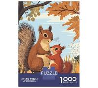 Rompecabezas para Adolescentes De 1000 Piezas Squirrel Family Rompecabezas para Adultos Juegos Familiares Pero Divertidos Y Humorísticos Desafío Educativo 38x26cm/1000pcs