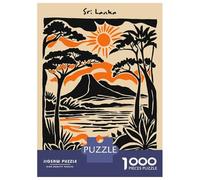 Rompecabezas para Adolescentes De 1000 Piezas Sri Lanka Landscape Art Print Rompecabezas para Adultos Juegos Relajantes Regalos De Cumpleaños para Amigos Y Familiares 38x26cm/1000pcs