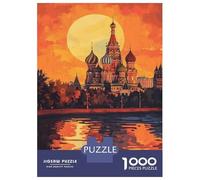 Rompecabezas para Adolescentes De 1000 Piezas St. Basil's Sunset Glow Rompecabezas para Adultos Juego De Ingenio Decoración De Pared Regalos para Reducir El Estrés 52x38cm/1000pcs