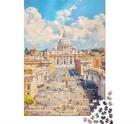 Rompecabezas para Adolescentes De 1000 Piezas St. Peter's Basilica in Rome-4 Rompecabezas para Adultos Juguetes Antiestrés Arte De Pared Regalos De Cumpleaños Y Únicos 52x38cm/1000pcs