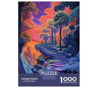 Rompecabezas para Adolescentes De 1000 Piezas Stairway to Surreal Rompecabezas para Adultos Juego Práctico Vacaciones En Casa Matar El Tiempo Juego Desafiante Regalos 52x38cm/1000pcs