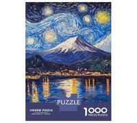 Rompecabezas para Adolescentes De 1000 Piezas Starry Mountain Reflections Rompecabezas para Adultos Juego De Ingenio para Mejorar La Memoria Actividades Divertidas En Casa 52x38cm/1000pcs