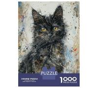 Rompecabezas para Adolescentes De 1000 Piezas StarryEyed Kitten Rompecabezas para Adultos Juguetes De Bricolaje Una Obra De Arte Diversión En Casa Actividades, 52x38cm/1000pcs