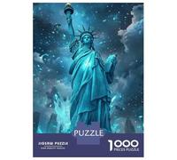 Rompecabezas para Adolescentes De 1000 Piezas Statue of Liberty Art Print-1 Rompecabezas para Adultos Juegos Relajantes para La Diversión Familiar 38x26cm/1000pcs