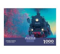 Rompecabezas para Adolescentes De 1000 Piezas Steam Train in Forest Rompecabezas para Adultos Juegos Relajantes Decoración Perfecta Cumpleaños Y Navidad 70x50cm/1000pcs