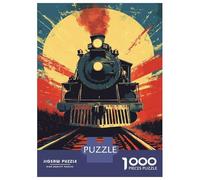 Rompecabezas para Adolescentes De 1000 Piezas Steam Train Journey Rompecabezas para Adultos Juegos Relajantes Regalos para Mujeres Ayuda A Ejercitar El Cerebro 70x50cm/1000pcs