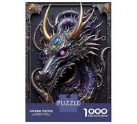 Rompecabezas para Adolescentes De 1000 Piezas Steampunk Guardian Dragon Rompecabezas para Adultos Juego Práctico Una Obra De Arte Cumpleaños 52x38cm/1000pcs