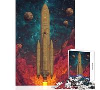 Rompecabezas para Adolescentes de 1000 Piezas Stellar Titan Departure Juguetes antiestrés Regalos de cumpleaños Juego de ingenio Actividades Divertidas en casa tamaño 50x75cm