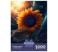Rompecabezas para Adolescentes De 1000 Piezas Sunflower Earth Sun Moon Rompecabezas para Adultos Juguetes DIY Pero Divertidos Y Humorísticos Regalos De Cumpleaños Y Únicos 70x50cm/1000pcs