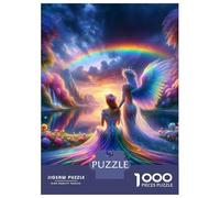 Rompecabezas para Adolescentes De 1000 Piezas Sungazing with Angel Rompecabezas para Adultos Juguetes Antiestrés Regalo De Cumpleaños para Cumpleaños, Navidad 38x26cm/1000pcs