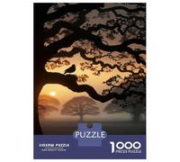 Rompecabezas para Adolescentes De 1000 Piezas Sunrise with Bird on Tree Branch Rompecabezas DIY Juguetes Vacaciones En Casa Matar El Tiempo Cumpleaños Y Navidad 52x38cm/1000pcs