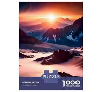 Rompecabezas para Adolescentes De 1000 Piezas Sunset in The Snowy Rompecabezas para Adultos Juego De Ingenio Alivia El Estrés Ayuda A Ejercitar El Cerebro 52x38cm/1000pcs