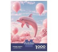 Rompecabezas para Adolescentes De 1000 Piezas Surreal Pastel Dolphin Rompecabezas para Adultos Juego De Ingenio Decoración De Pared Difícil Y Desafiante 38x26cm/1000pcs