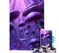 Rompecabezas para Adolescentes de 1000 Piezas surrealismo Arte del Bosque difícil y desafiante Regalos para Mujeres Juegos Divertidos para Mayores de 14 años 38x52cm
