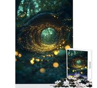 Rompecabezas para Adolescentes de 1000 Piezas surrealismo Portal de Las Luciérnagas póster de luciérnagas Juguete decoración de Pared Regalos para el Amigo Secreto Juegos Divertidos Actividades