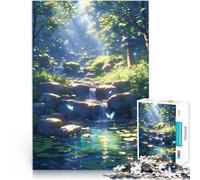 Rompecabezas para Adolescentes de 1000 Piezas Susurro del Bosque Juego desafiante y Juego Familiar Regalo de cumpleaños, Regalos 38x26cm