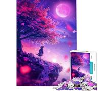 Rompecabezas para Adolescentes de 1000 Piezas Susurros a la luz de la Luna Juego desafiante Juguetes Juego Familiar Mejora la Memoria Regalos de Amigo Invisible (tamaño 38x26cm)