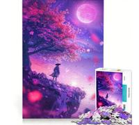 Rompecabezas para Adolescentes de 1000 Piezas Susurros a la luz de la Luna Juego Interactivo para divertirse en Familia cumpleaños y Navidad 50x75cm