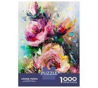 Rompecabezas para Adolescentes De 1000 Piezas Symphony of Blooming Roses Rompecabezas para Adultos Juego De Ingenio Una Obra De Arte Actividades Divertidas En Casa 52x38cm/1000pcs