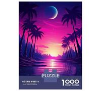 Rompecabezas para Adolescentes De 1000 Piezas Synthwave Sunset Sway Rompecabezas Juego De Ingenio Decoración Perfecta Regalos Y Cumpleaños Únicos 70x50cm/1000pcs