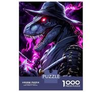 Rompecabezas para Adolescentes De 1000 Piezas T-Rex Raptor Ninja Animal Rompecabezas para Adultos Juguetes Antiestrés Regalo De Cumpleaños Cumpleaños 52x38cm/1000pcs
